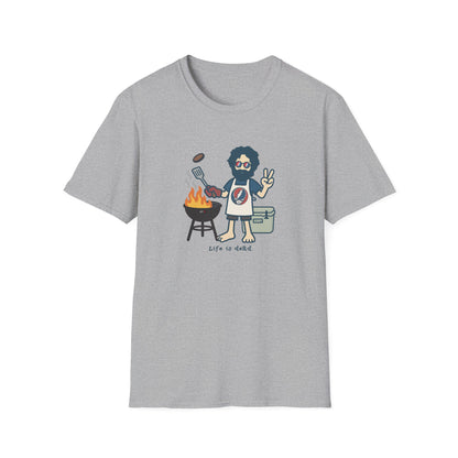 Grillin' Jerry - Life is dead. Grateful Dead TShirt