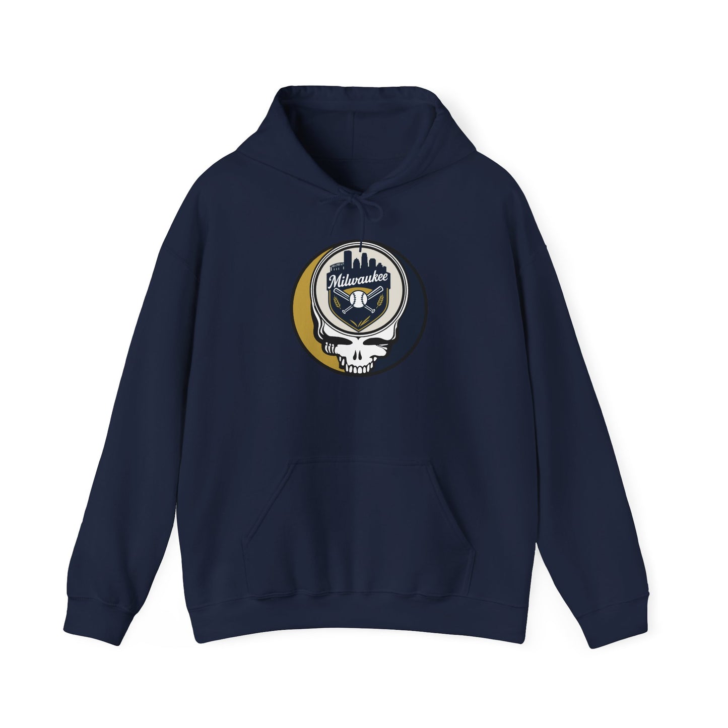 Milwaukee Brewers Grateful Dead Unisex Heavy Blend Hoodie - MLB
