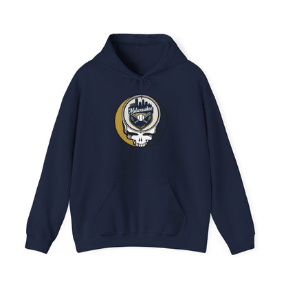 Milwaukee Brewers Grateful Dead Unisex Heavy Blend Hoodie - MLB