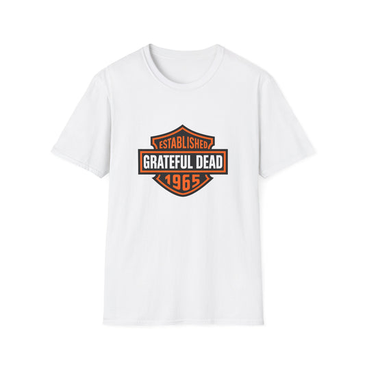 Harley Style Grateful Dead Logo Biker Tee