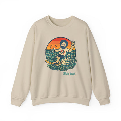 Waterskiin' Jerry Life is dead. Crewneck Sweatshirt