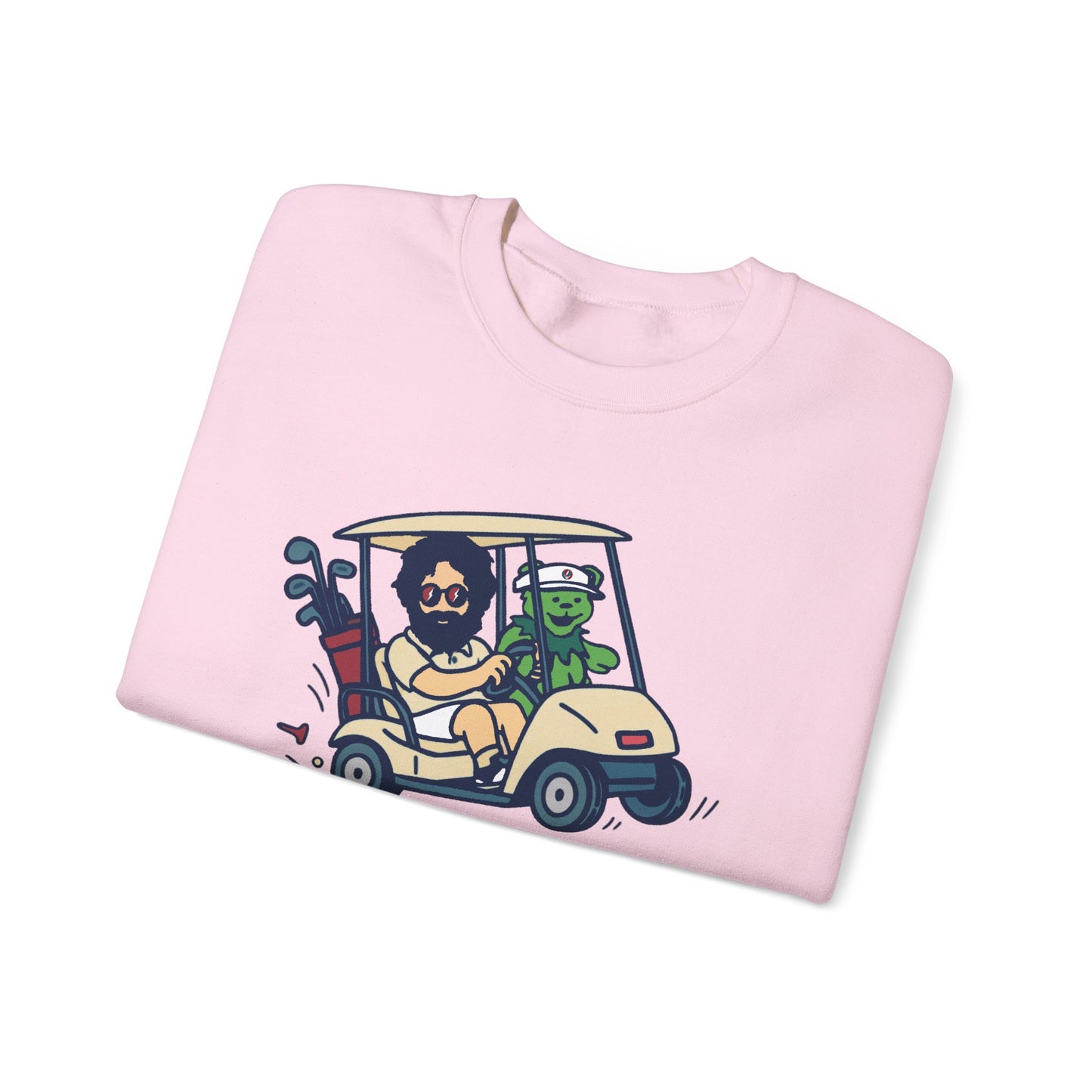 Joy Ridin' Jerry and The Bear | Life is dead. Crewneck Sweatshirt
