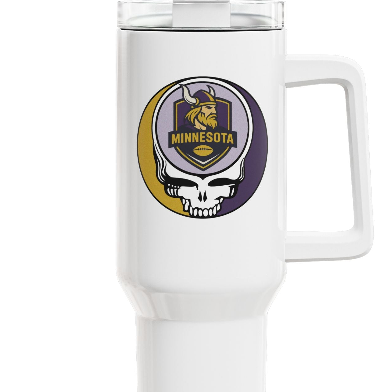 Minnesota Football Stealie "Fat Man" Tumbler,  Double Insulated 40oz Travel Mug - NFL