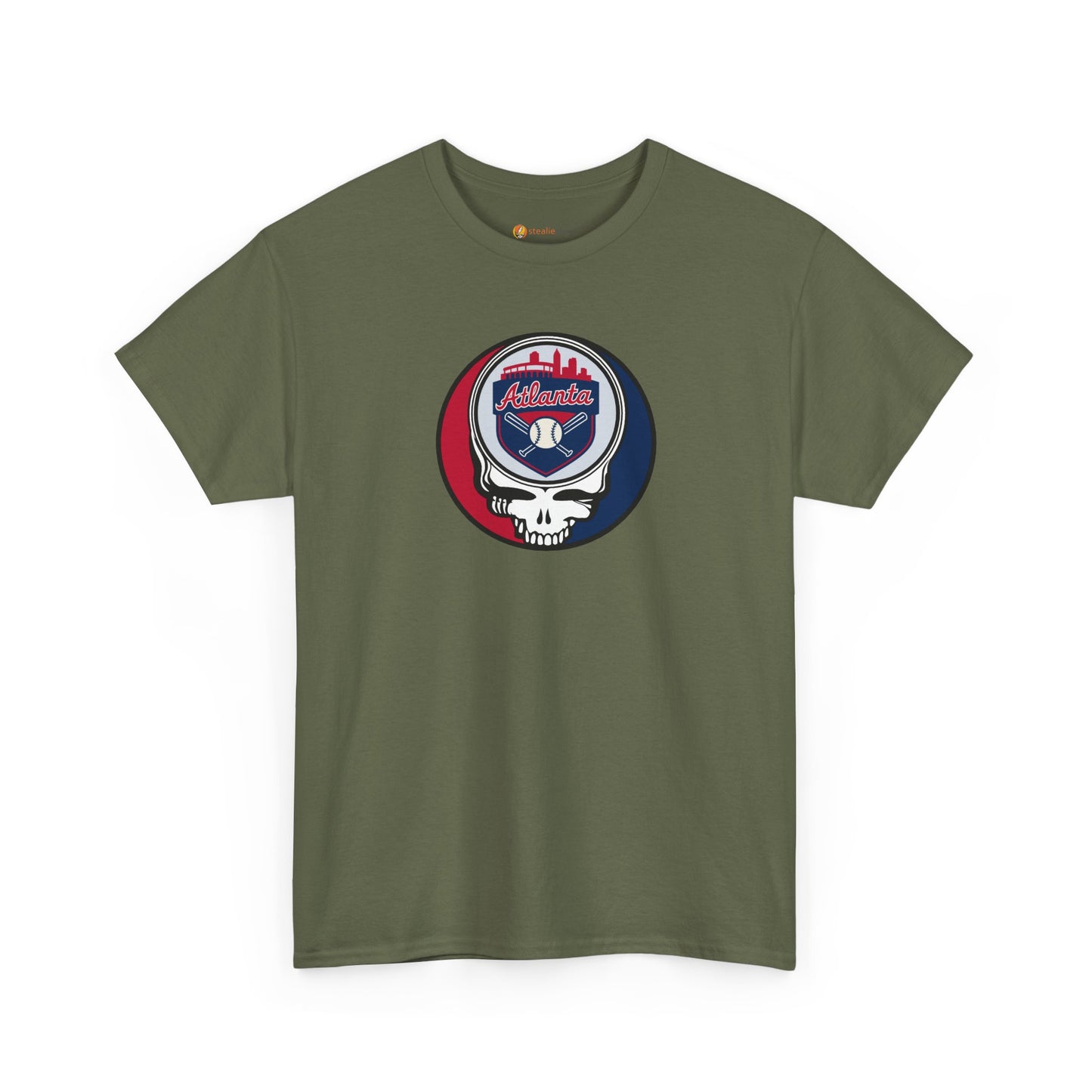 Atlanta Braves Grateful Dead Steal Your Face T-Shirt - MLB