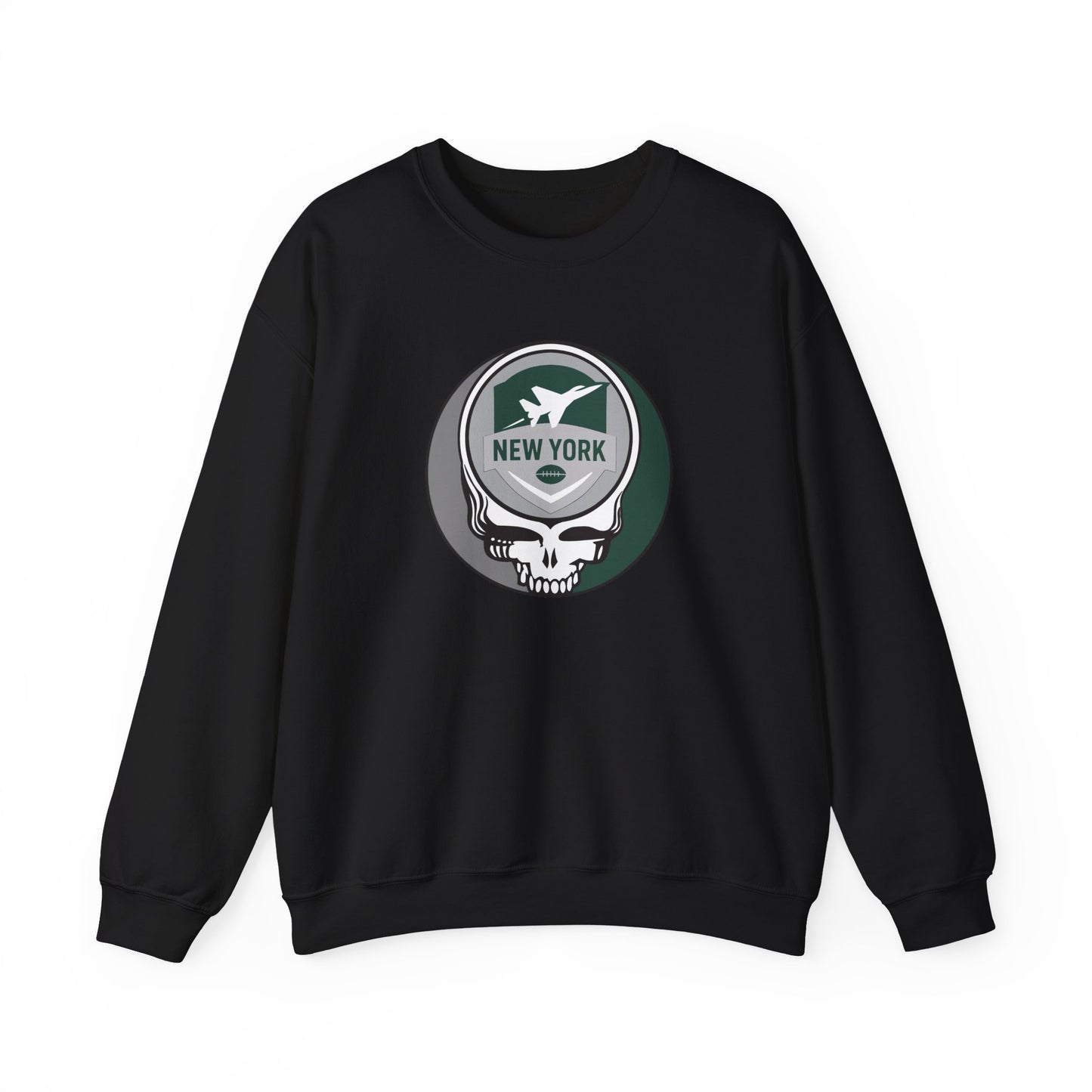 New York Football Grateful Dead Stealie Crewneck Sweatshirt - NFL