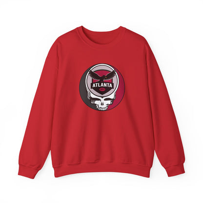 Atlanta Football Grateful Dead Stealie Crewneck Sweatshirt