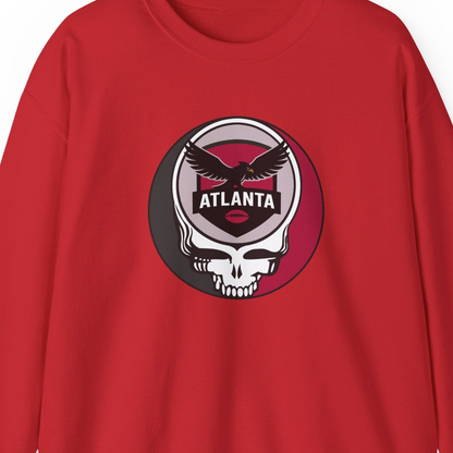 Atlanta Football Grateful Dead Stealie Crewneck Sweatshirt
