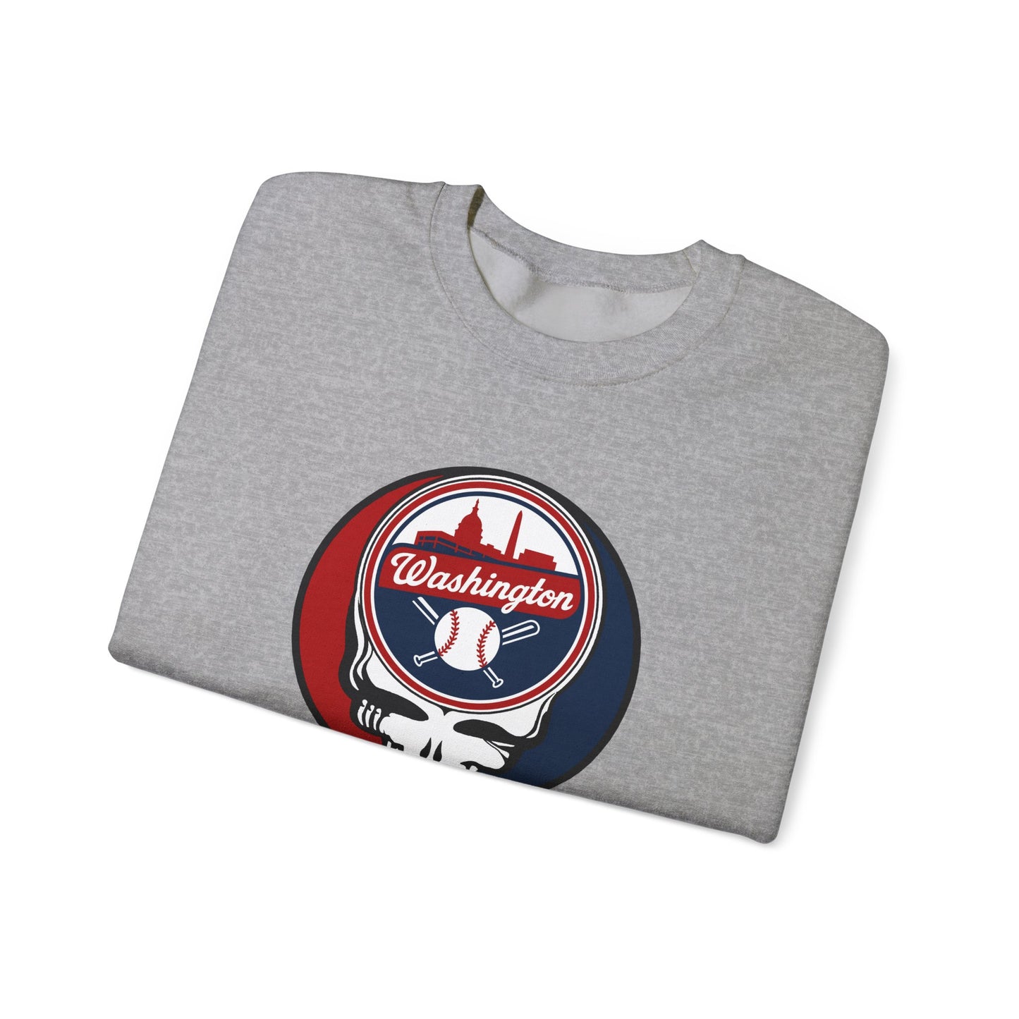Washington Nationals Grateful Dead Stealie Crewneck Sweatshirt - MLB