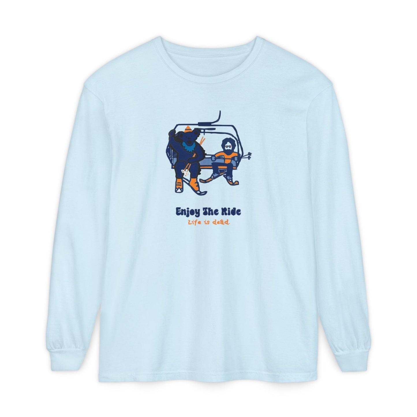 Enjoy The Ride Vineyard Collection Garment-dyed Long Sleeve T-Shirt