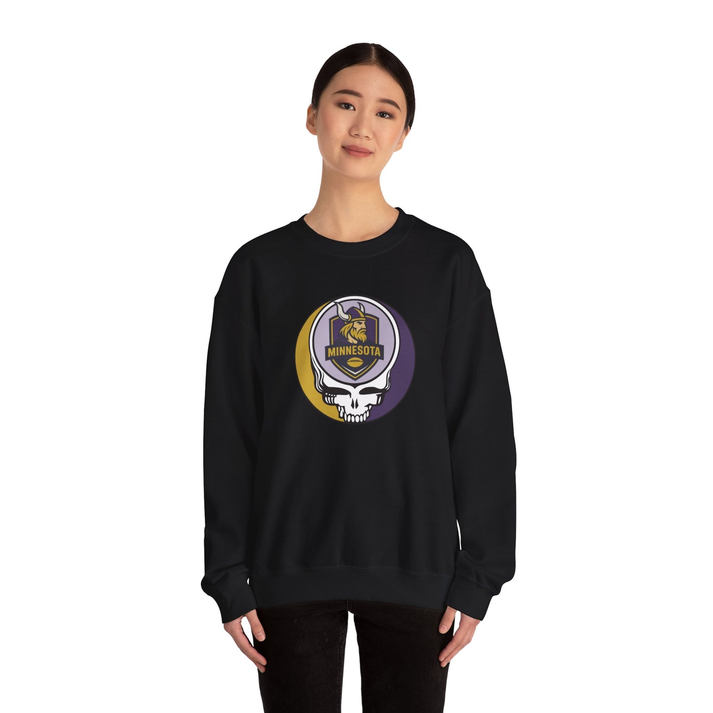 Minnesota Football Grateful Dead Stealie Crewneck Sweatshirt