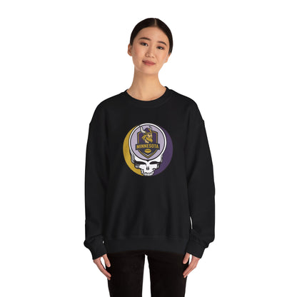 Minnesota Football Grateful Dead Stealie Crewneck Sweatshirt