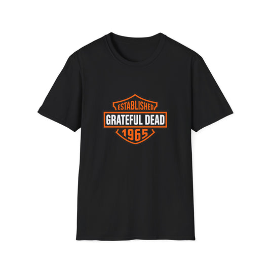 Harley Style Grateful Dead Logo Biker Tee
