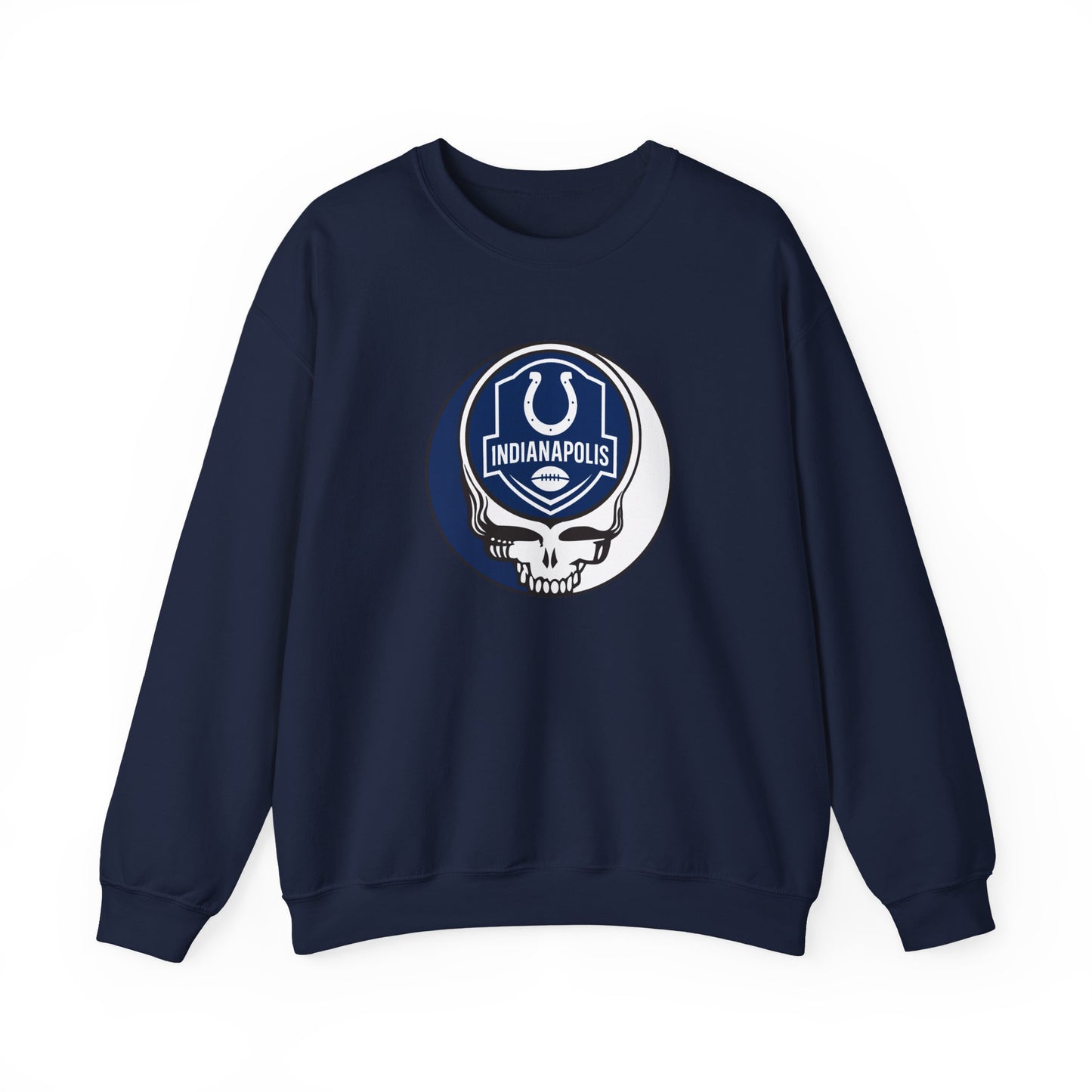 Indianapolis Football Stealie Grateful Dead Crewneck Sweatshirt - NFL