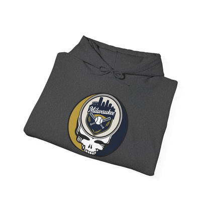 Milwaukee Brewers Grateful Dead Unisex Heavy Blend Hoodie - MLB