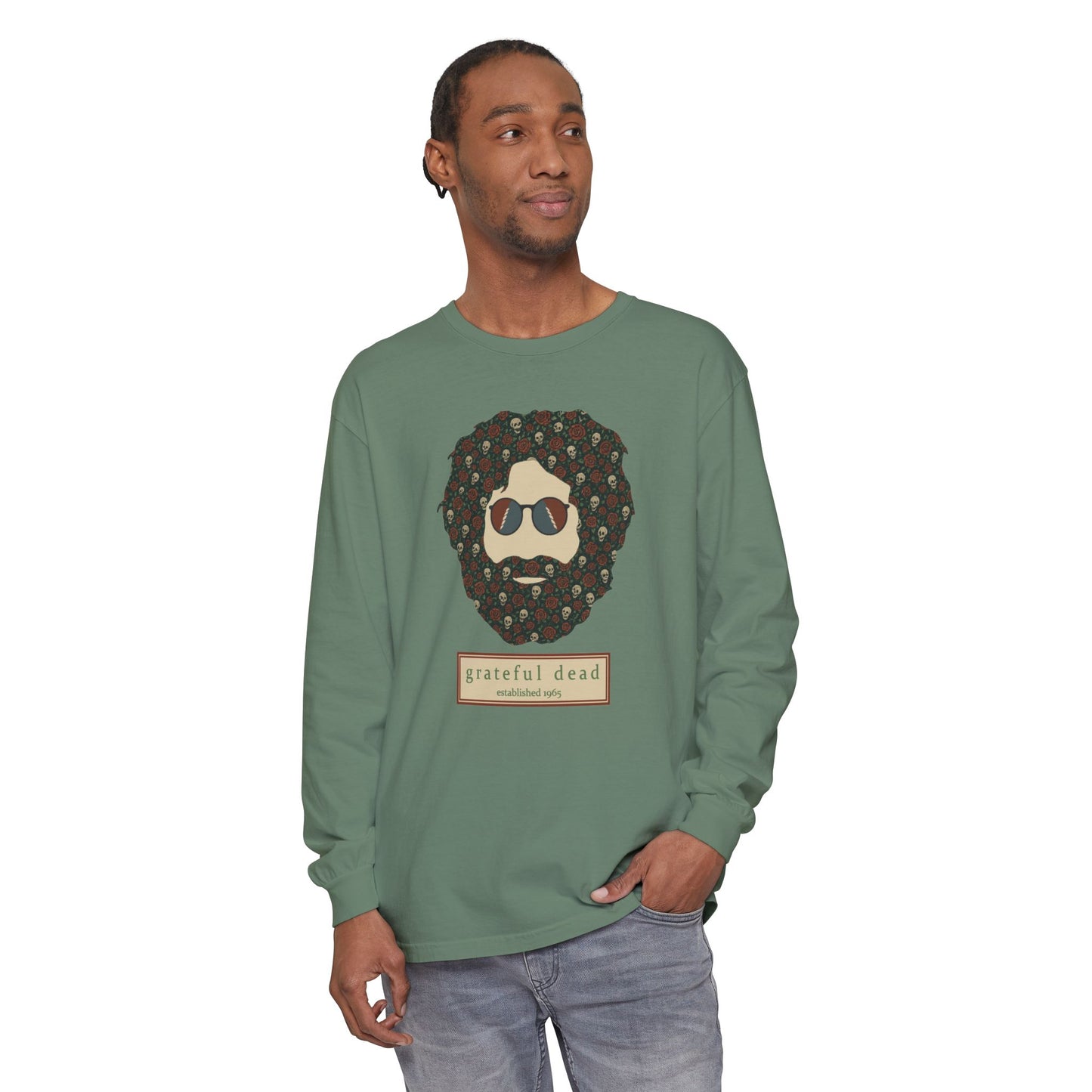 Skulls & Roses Jerry Vineyard Collection Garment-Dyed Long Sleeve