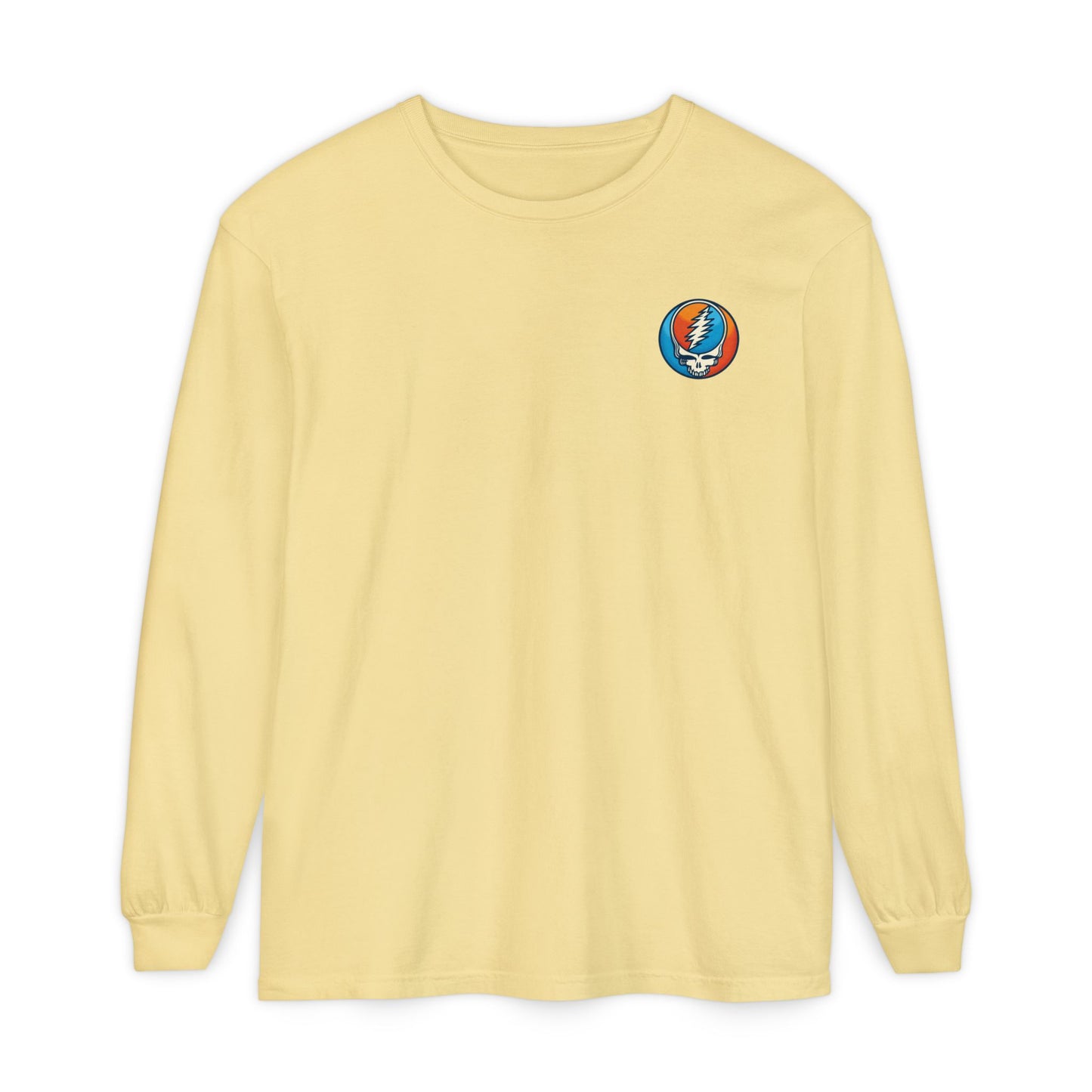 Twisted Stealie Two-Sided Vineyard Collection Garment-dyed Long Sleeve T-Shirt