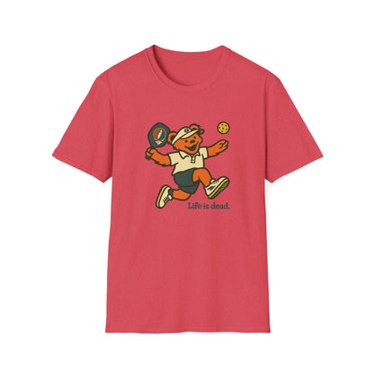 Pickleball Bear - Life is dead. Grateful Dead TShirt