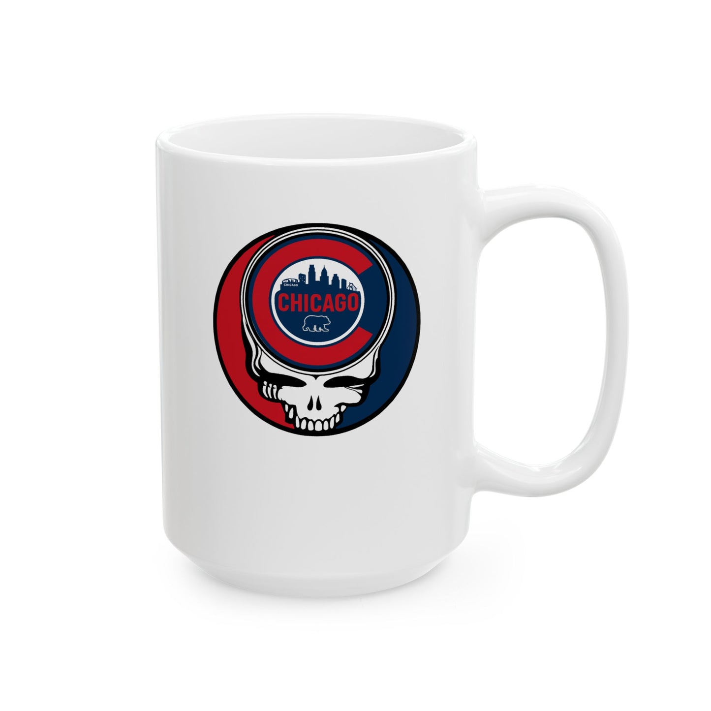 Chicago Cubs Stealie Ceramic Mug - MLB