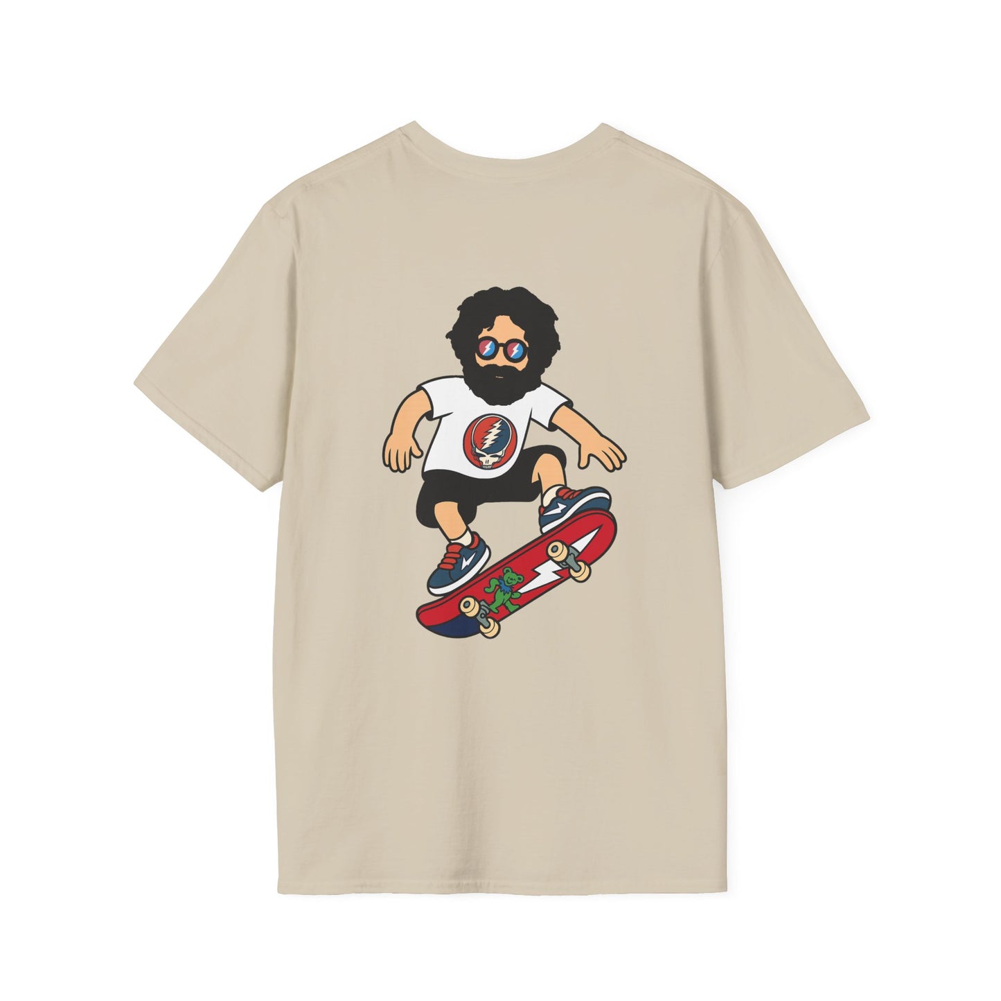 Shreddin' Jerry - Life is dead. Two-Sided Print Grateful Dead TShirt