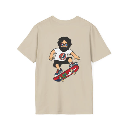 Shreddin' Jerry - Life is dead. Two-Sided Print Grateful Dead TShirt