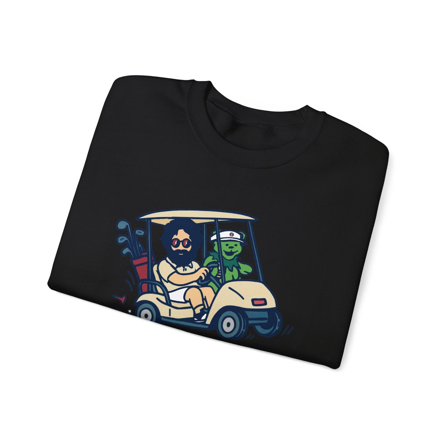 Joy Ridin' Jerry and The Bear | Life is dead. Crewneck Sweatshirt