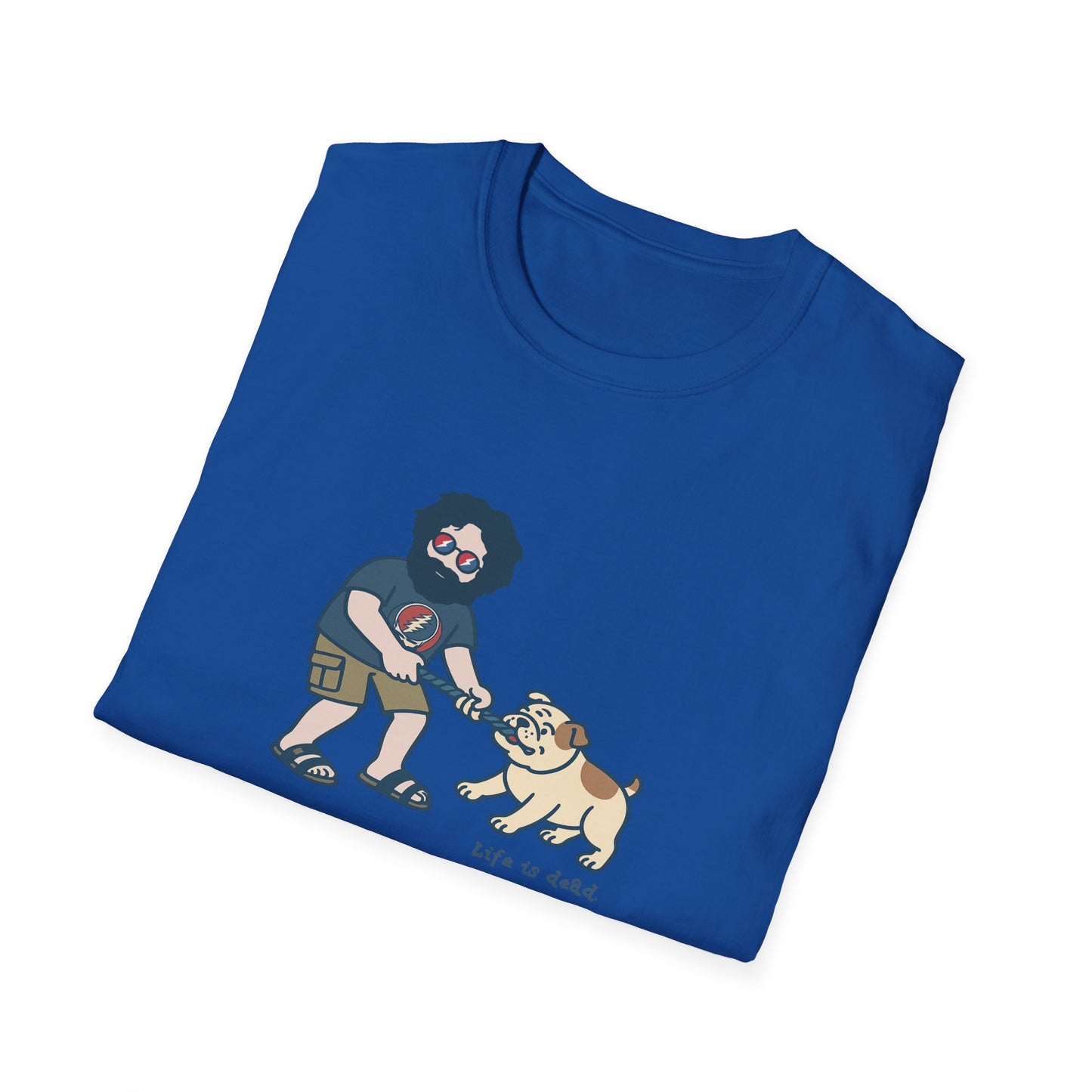 Jerry and Frank are Tuggin' - Life is dead. Grateful Dead TShirt