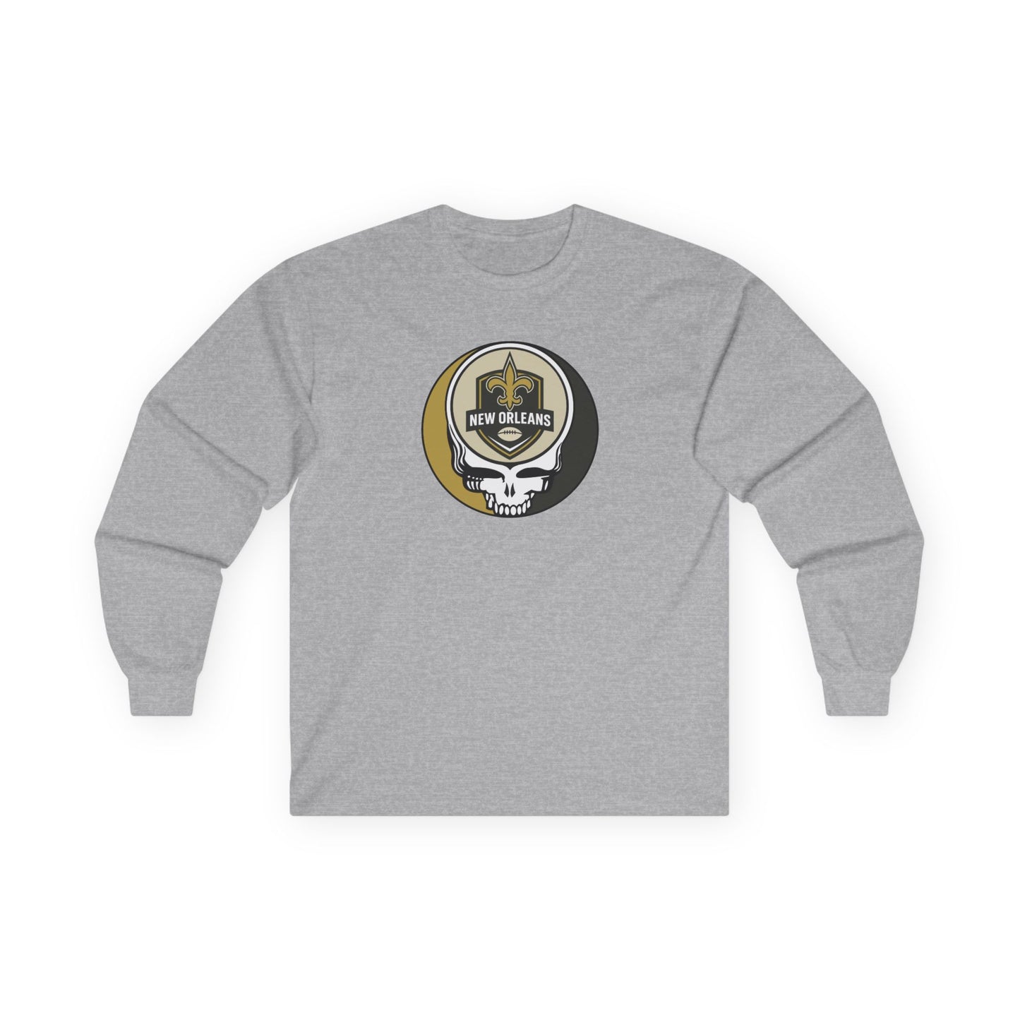 New Orleans Football Stealie Ultra Cotton Long Sleeve Tee