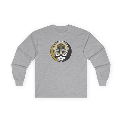 New Orleans Football Stealie Ultra Cotton Long Sleeve Tee