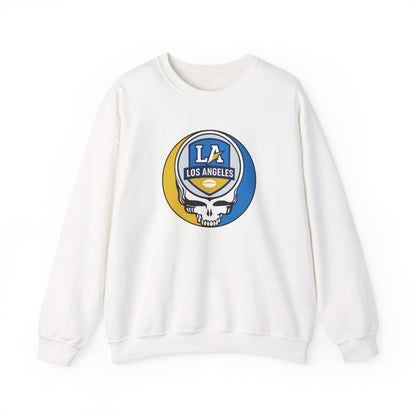 Los Angeles Football Grateful Dead Stealie Crewneck Sweatshirt - NFL