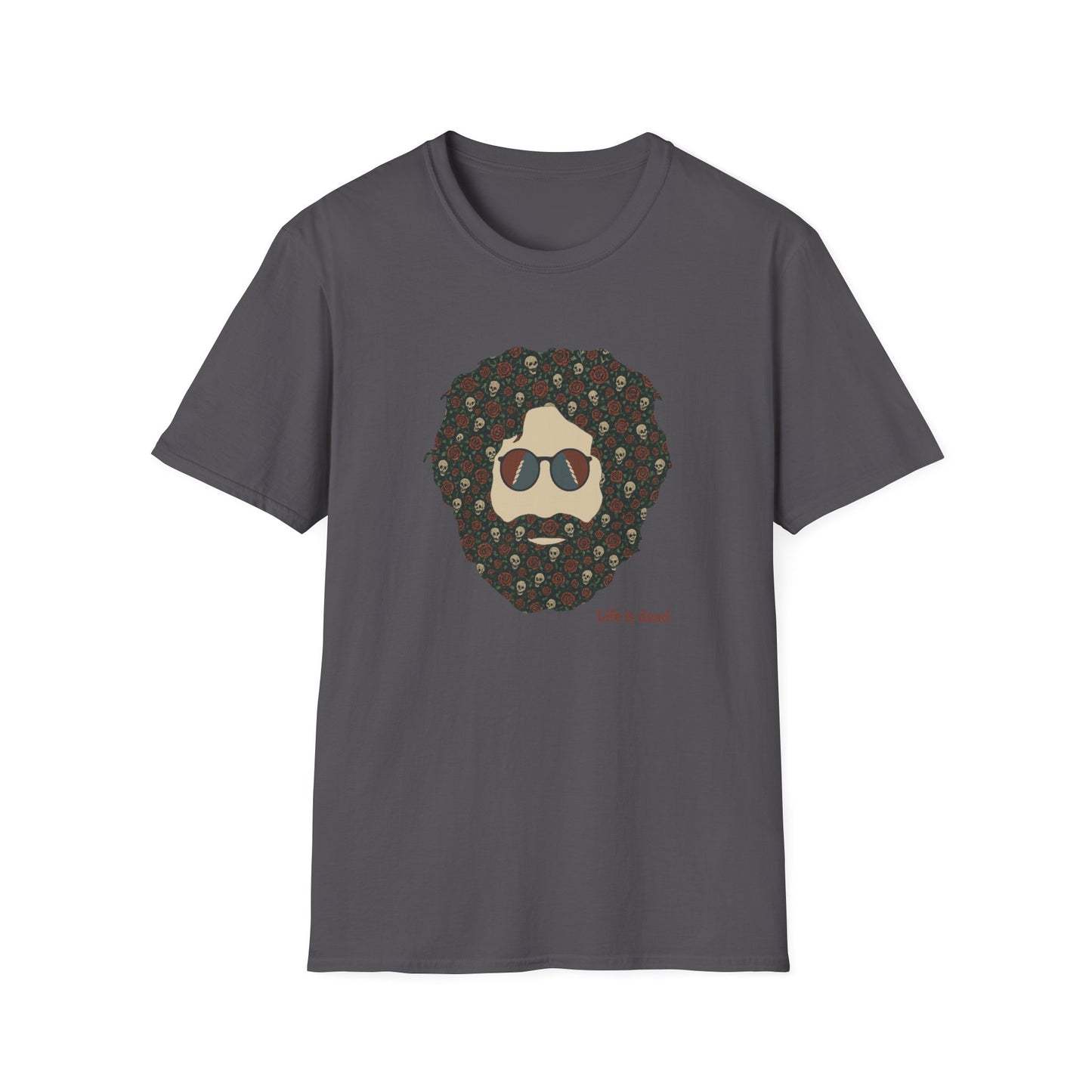 Skull & Roses Jerry Life is dead. T-Shirt