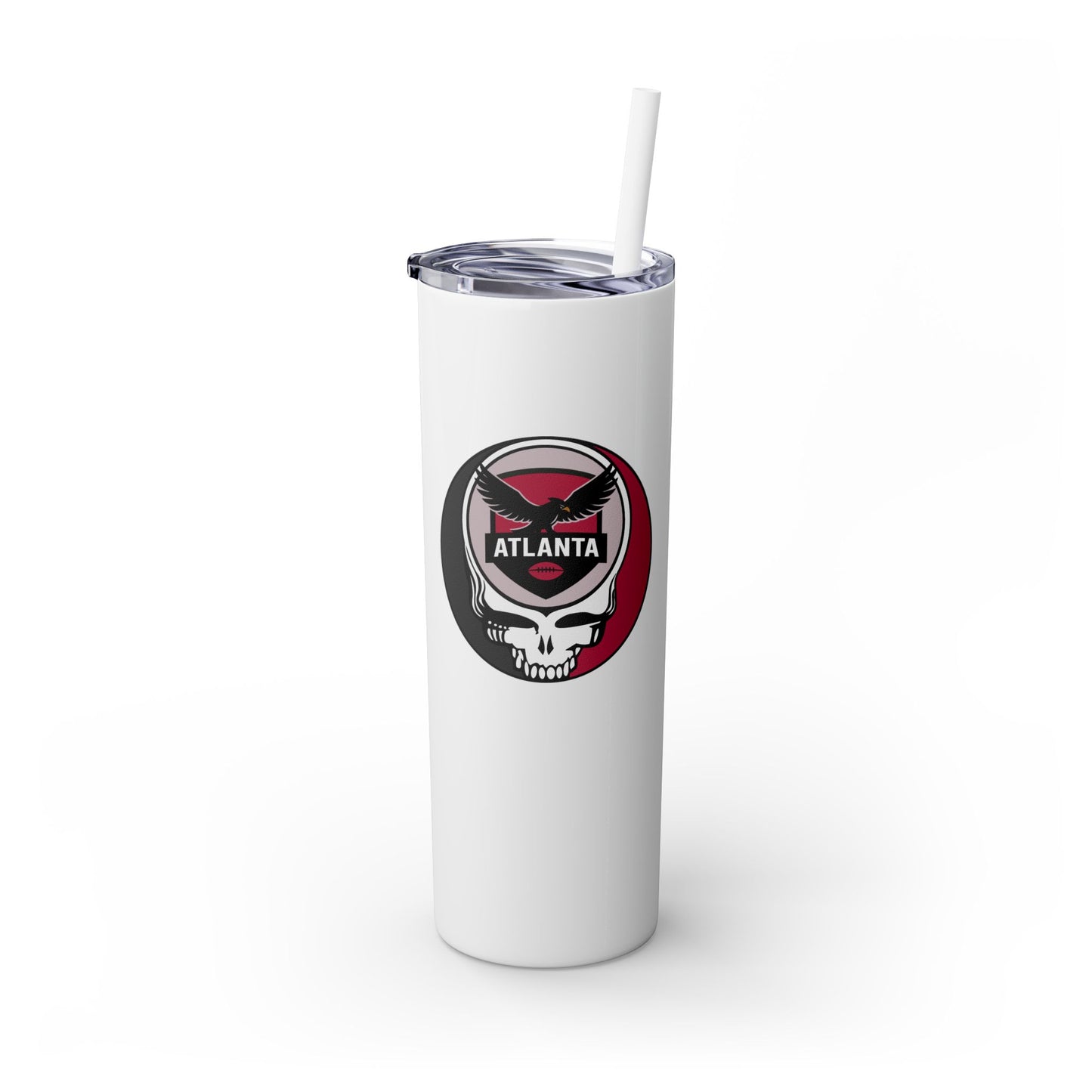 Atlanta Football Stealie Skinny Tumbler with Straw, 20oz - NFL