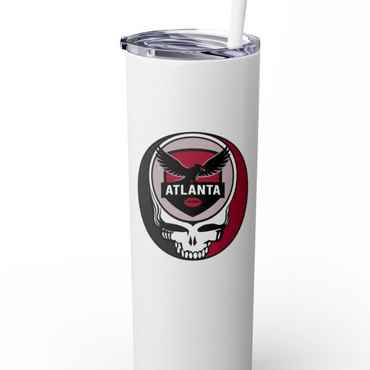 Atlanta Football Stealie Skinny Tumbler with Straw, 20oz - NFL