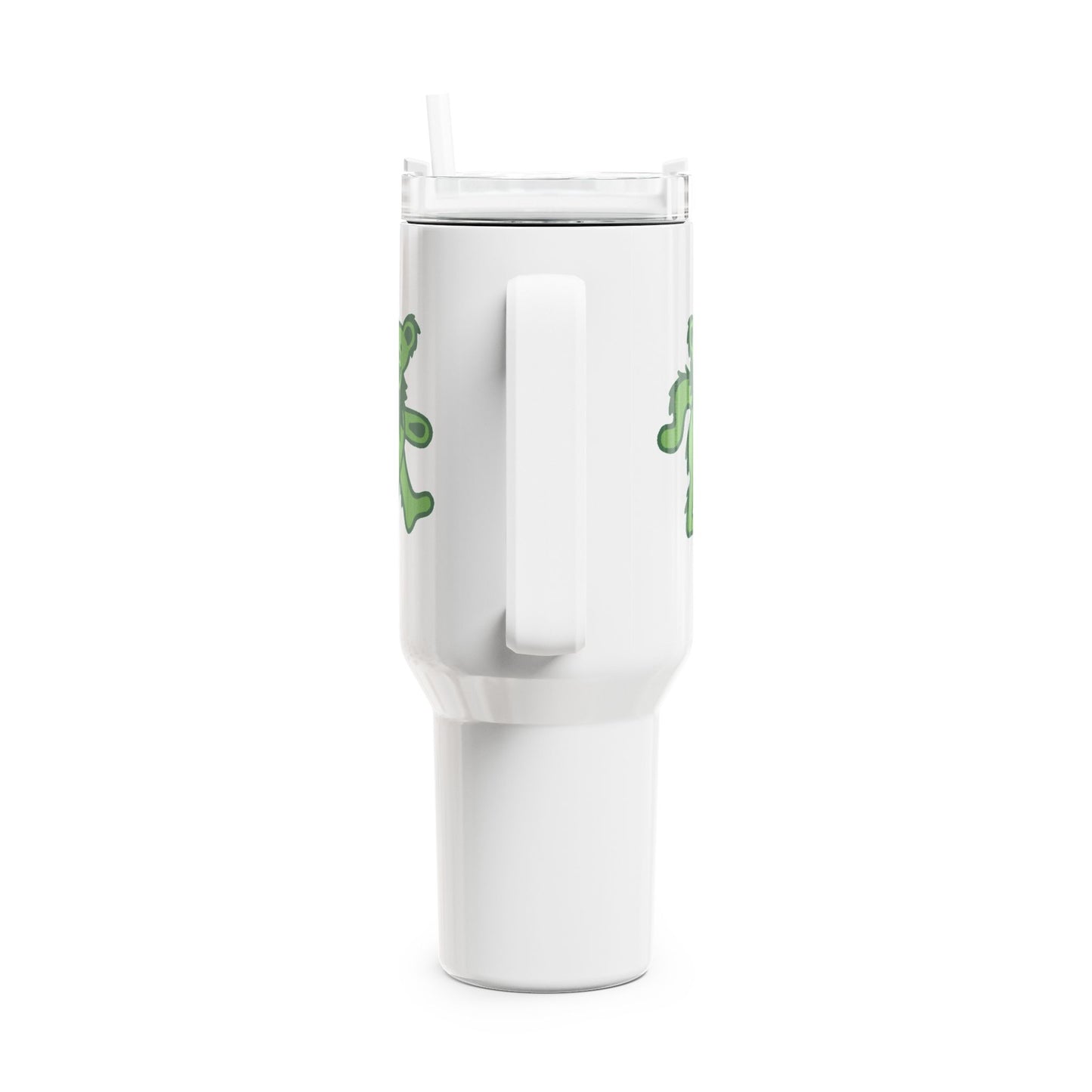 Green Dancing Bear "Fat Man" Tumbler,  Double Insulated 40oz Travel Mug