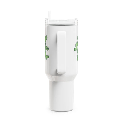 Green Dancing Bear "Fat Man" Tumbler,  Double Insulated 40oz Travel Mug