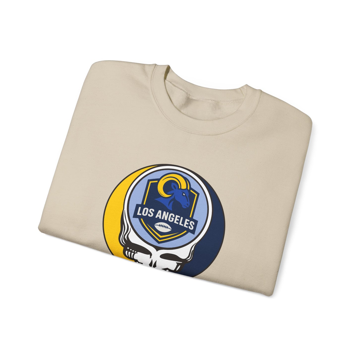Los Angeles Football Grateful Dead Stealie Crewneck Sweatshirt