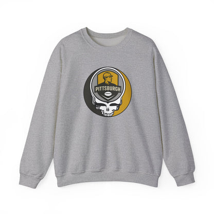 Pittsburgh Football Grateful Dead Stealie Crewneck Sweatshirt - NFL