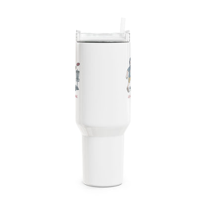 Disc Golfin' Jerry - Life is dead. "Fat Man" Tumbler,  Double Insulated 40oz Travel Mug