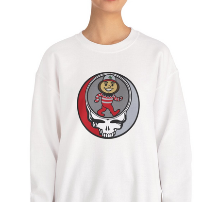 Buckeye Stealie | University Collection Grateful Dead Unisex Crewneck Sweatshirt