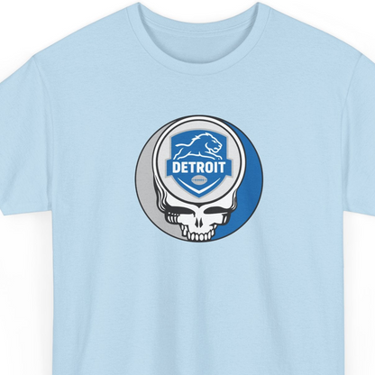 Detroit Football Grateful Dead Steal Your Face T-Shirt - NFL
