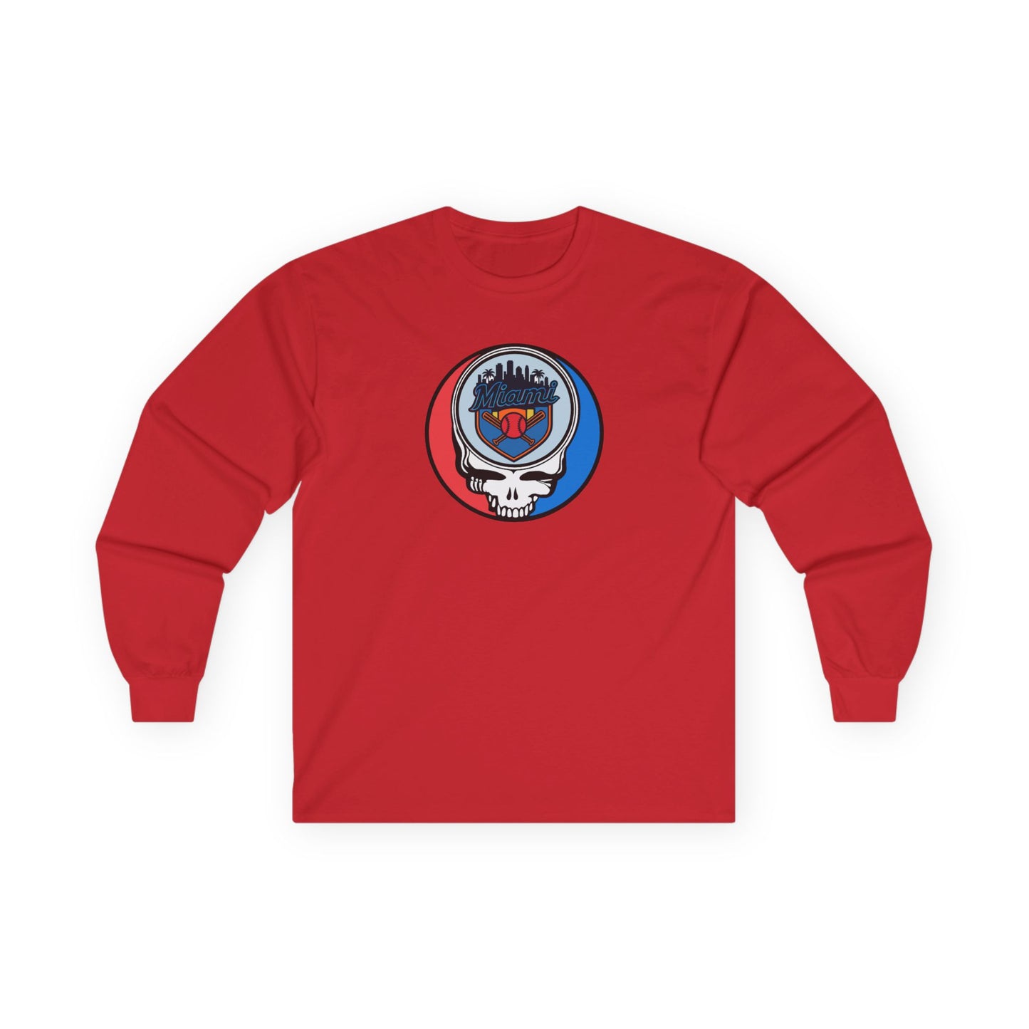 Miami Marlins Classic Stealie Long Sleeve Tee - MLB