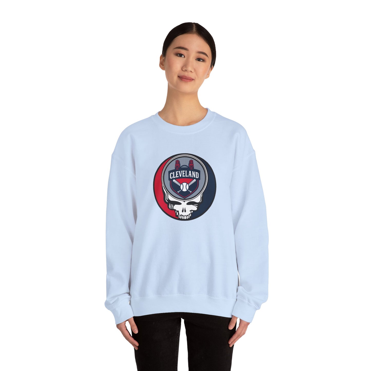 Cleveland Guardians Grateful Dead Stealie Crewneck Sweatshirt - MLB