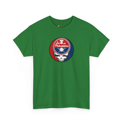 Philadelphia Phillies Grateful Dead Steal Your Face T-Shirt - MLB