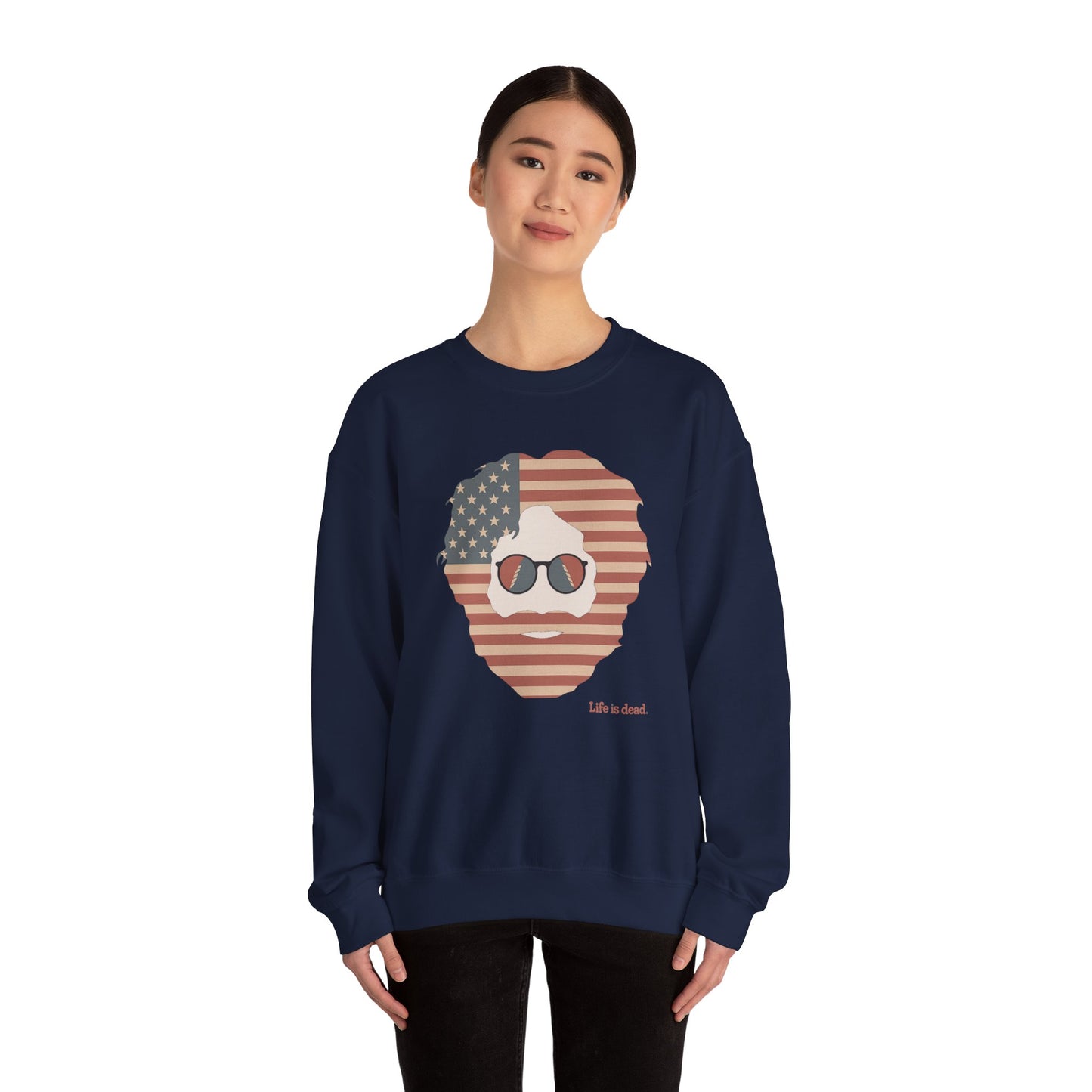 Stars & Stripes Jerry | Life is dead. Crewneck Sweatshirt