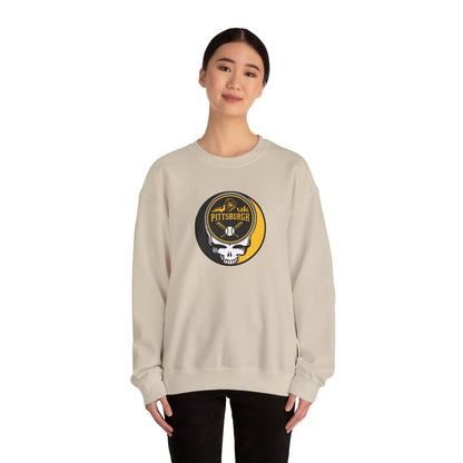 Pittsburgh Pirates Grateful Dead Stealie Crewneck Sweatshirt - MLB