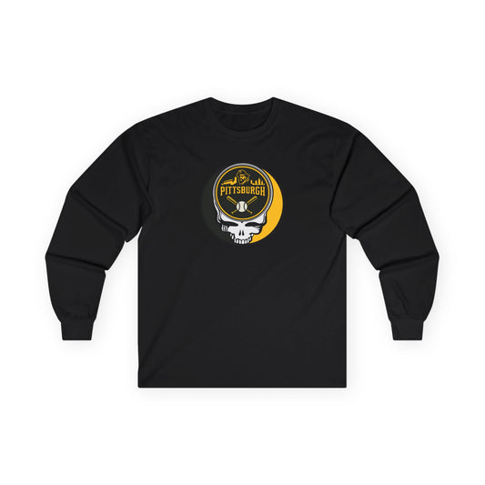 Pittsburgh Pirates Stealie Grateful Dead Long Sleeve Tee - MLB