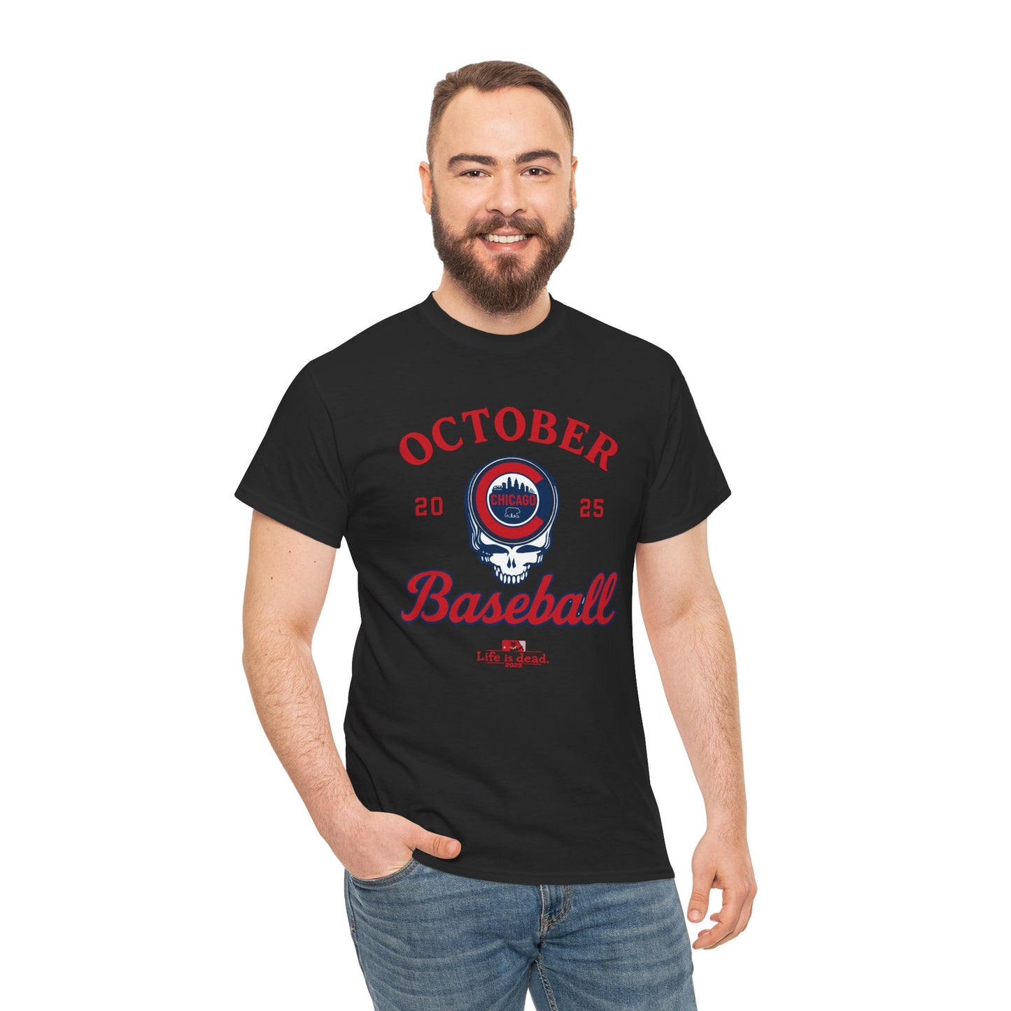 Chicago Cubs Playoffs 2025 Stealie Grateful Dead Tshirt