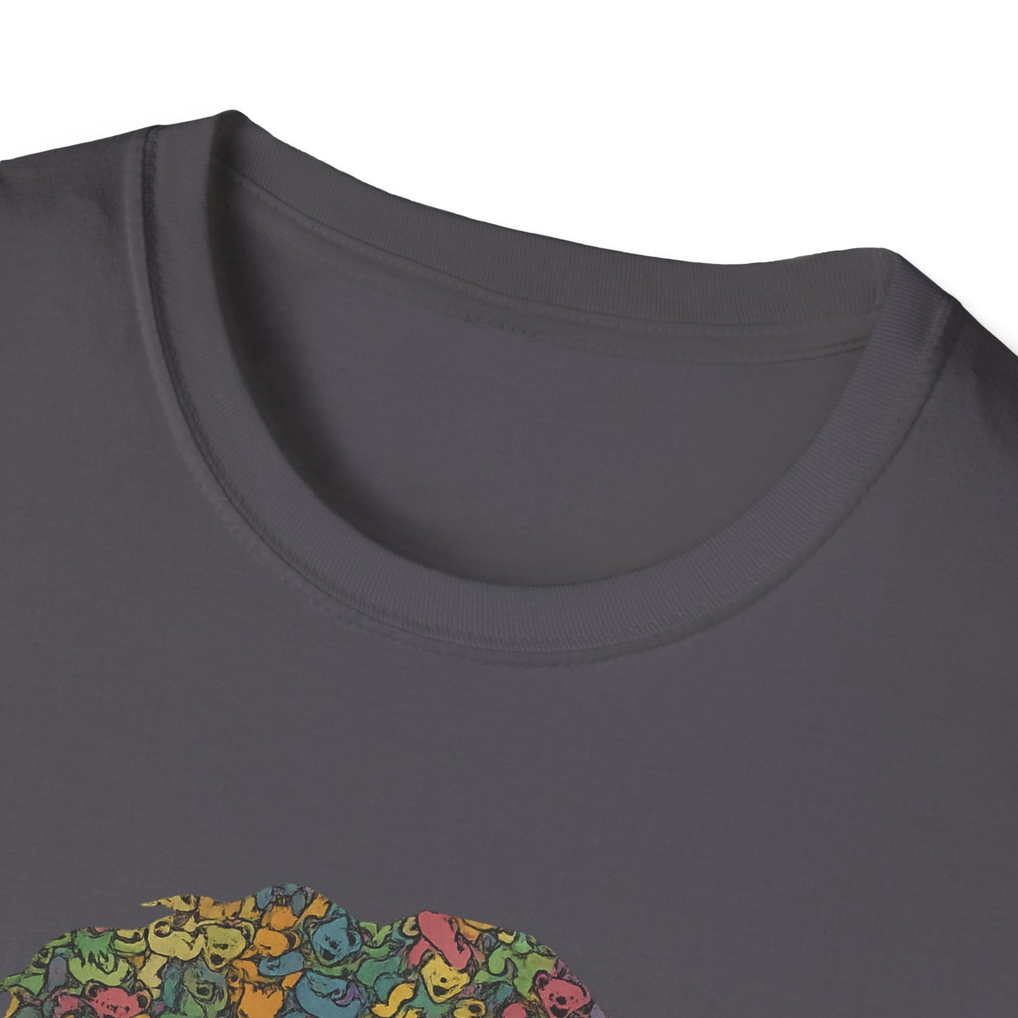 Jerry Garcia Dancing Bears Face - Vineyard Collection Grateful Dead TShirt